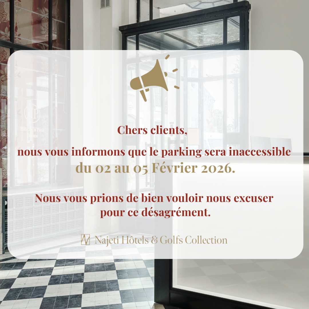 affiche parking poste
